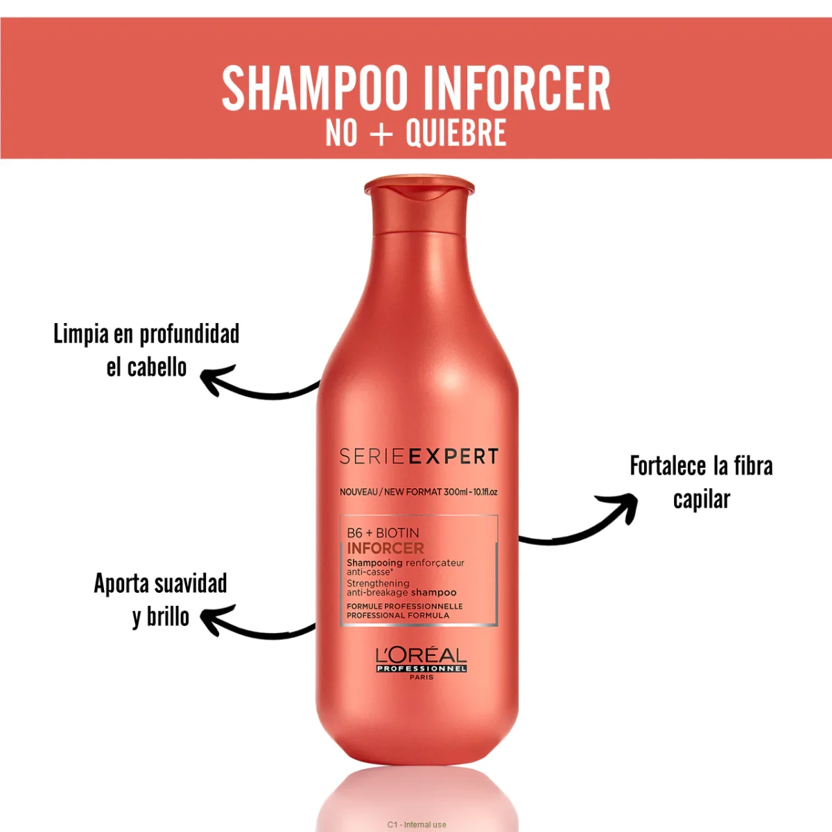 Shampoo Inforcer 300 ml L'Oréal Professionnel - Imagen 2